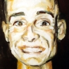 Portrait d'Olivier, 60x60 cm, huile sur bois, 1993-1998.